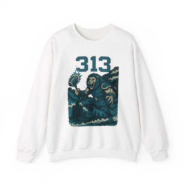 The Roarline King | Detroit Area Code Football Sweatshirt