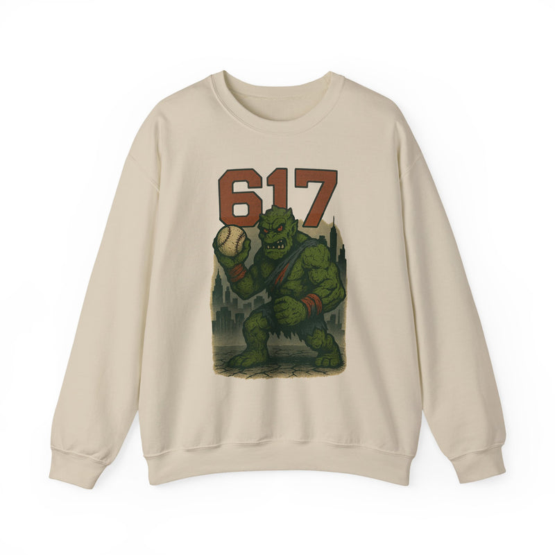 The Green Mauler | Boston Area Code Baseball Sweatshirt