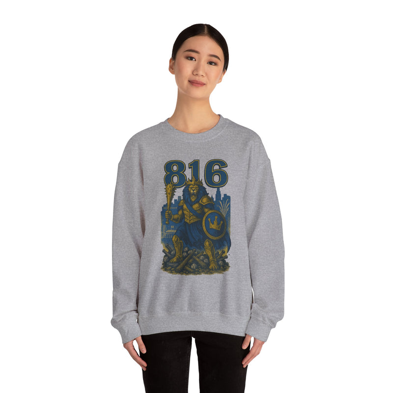 The Embermane King | Kansas City Area Code Baseball Sweatshirt