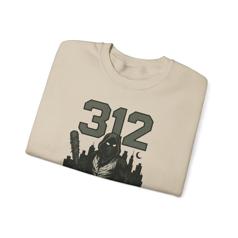 The Blackened Mark | Chicago Area Code Baseball Sweatshirt