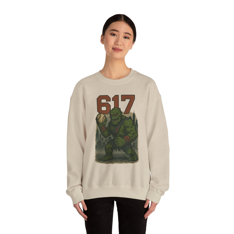 The Green Mauler | Boston Area Code Baseball Sweatshirt