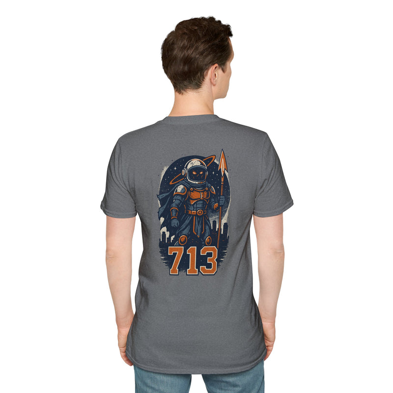 The Voidborn Warden | Houston Area Code Baseball Tee