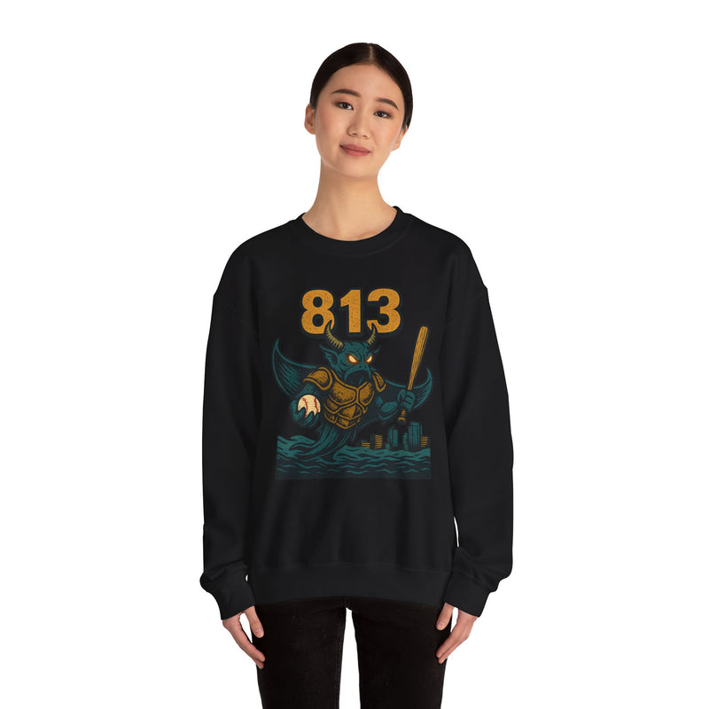 The Drowned Syndicate | Tampa Bay Area Code Baseball Sweatshirt