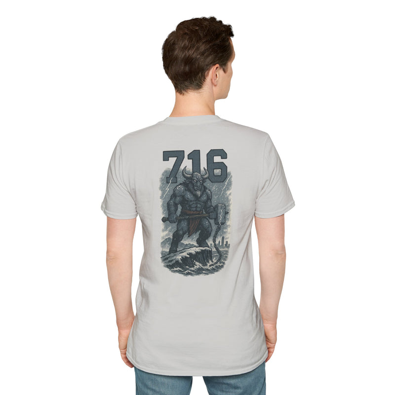 The Hornwake | Buffalo Area Code Football Tee