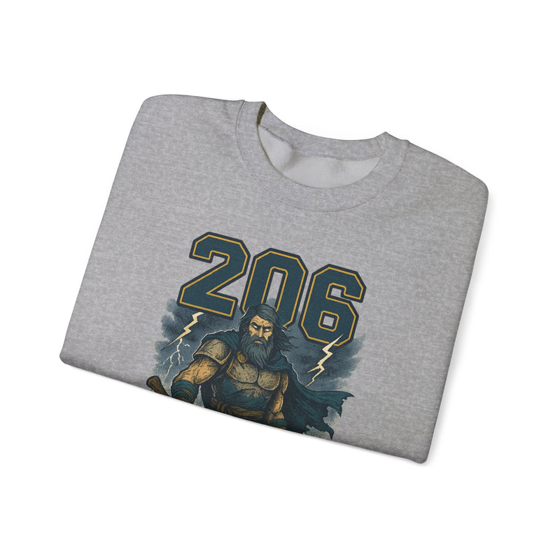 The Deep Surge Sovereign | Seattle Area Code Baseball Sweatshirt