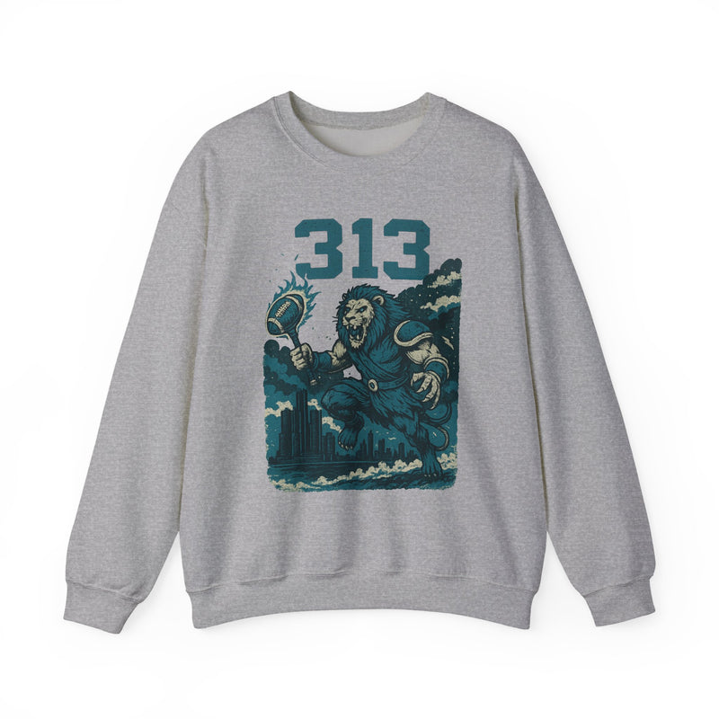 The Roarline King | Detroit Area Code Football Sweatshirt