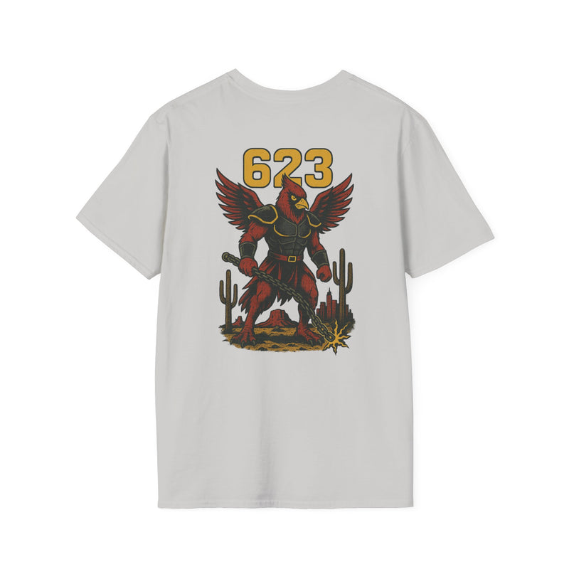 The Chainbound Sentinel | Arizona Area Code Football Tee