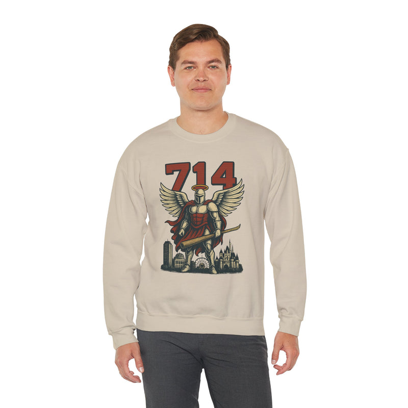 Halo Knight | Los Angeles Area Code Baseball Sweatshirt