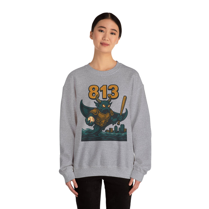 The Drowned Syndicate | Tampa Bay Area Code Baseball Sweatshirt