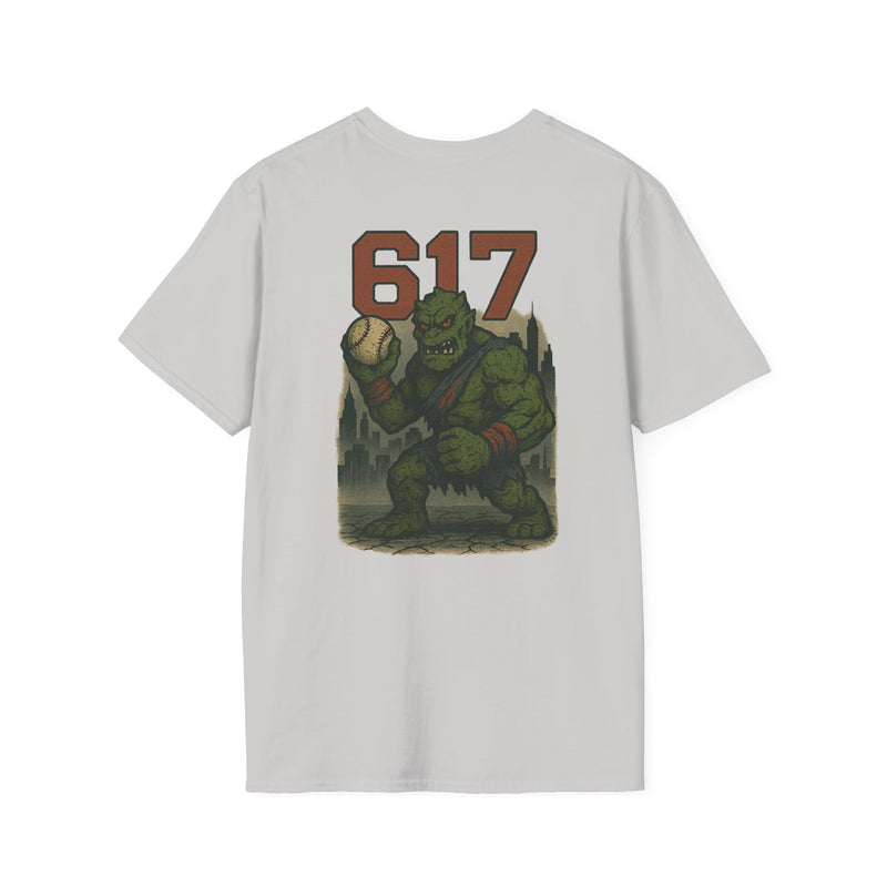 The Green Mauler | Boston Area Code Baseball Tee