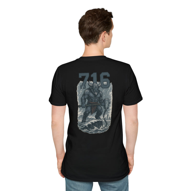 The Hornwake | Buffalo Area Code Football Tee