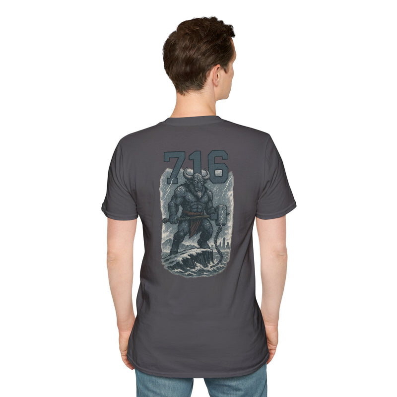 The Hornwake | Buffalo Area Code Football Tee