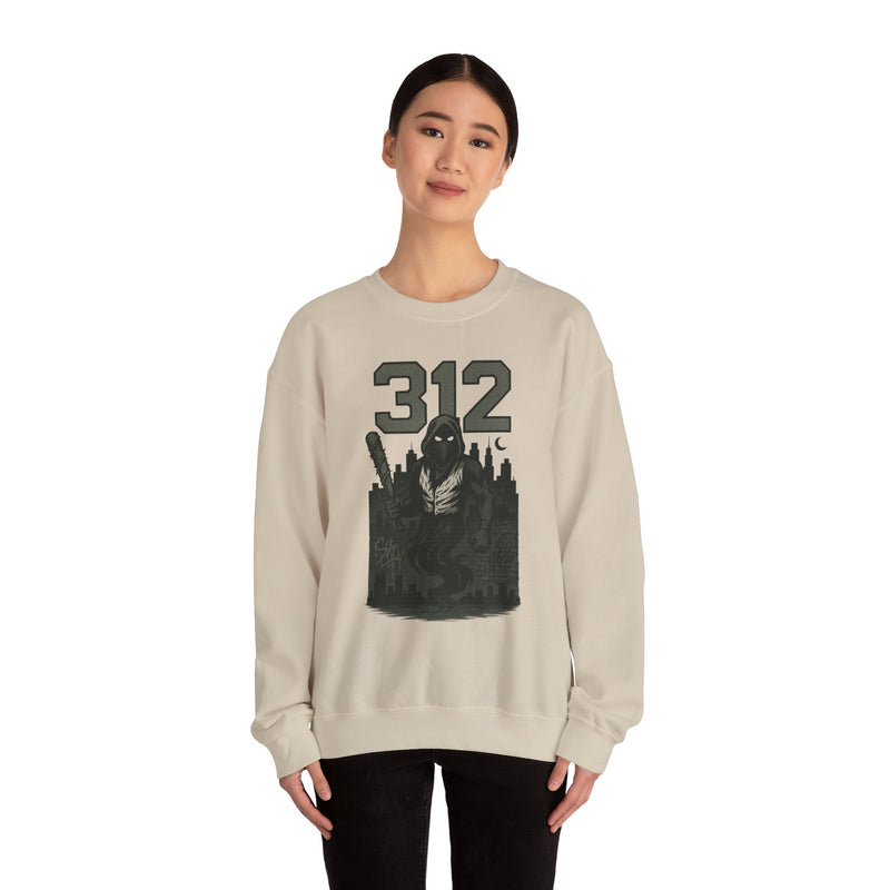 The Blackened Mark | Chicago Area Code Baseball Sweatshirt