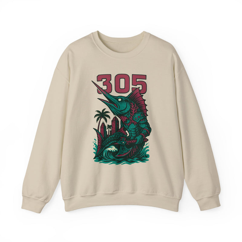 The Deepwake Sovereign | Miami Area Code Baseball Sweatshirt
