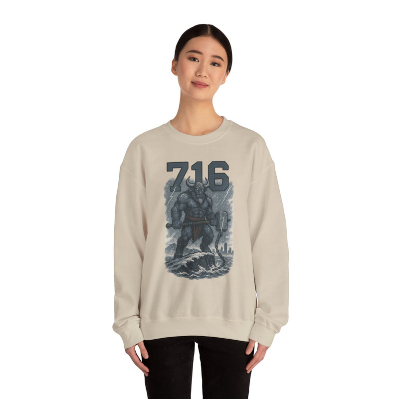 The Hornwake | Buffalo Area Code Football Sweatshirt