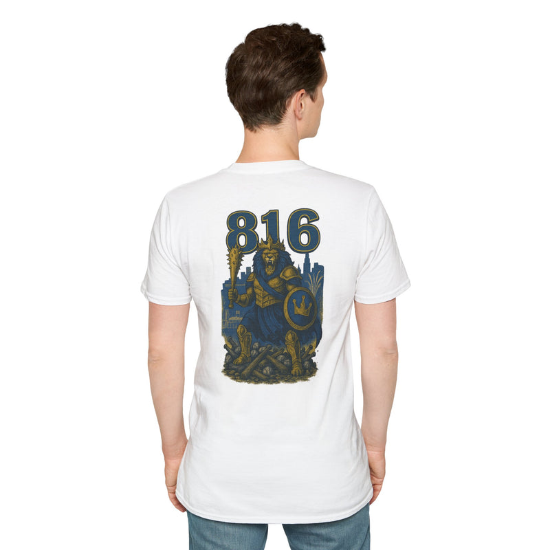 The Embermane King | Kansas City Area Code Baseball Tee