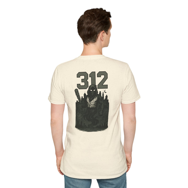 The Blackened Mark | Chicago Area Code Baseball Tee