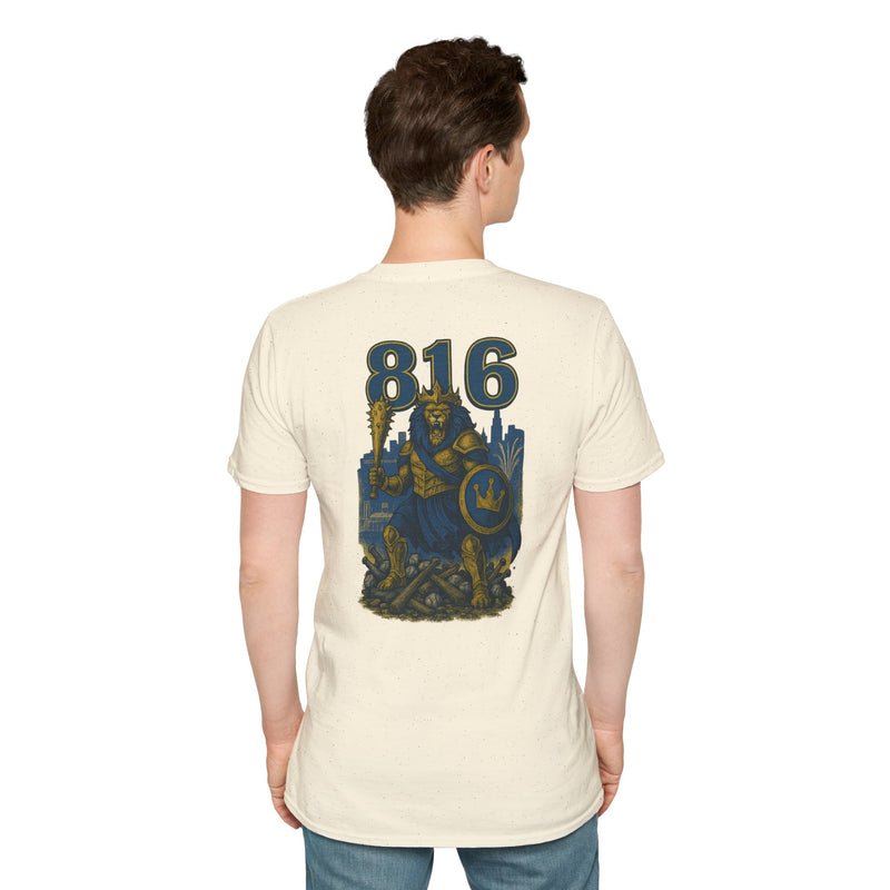 The Embermane King | Kansas City Area Code Baseball Tee