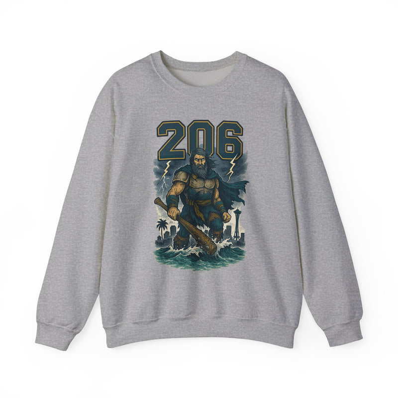 The Deep Surge Sovereign | Seattle Area Code Baseball Sweatshirt
