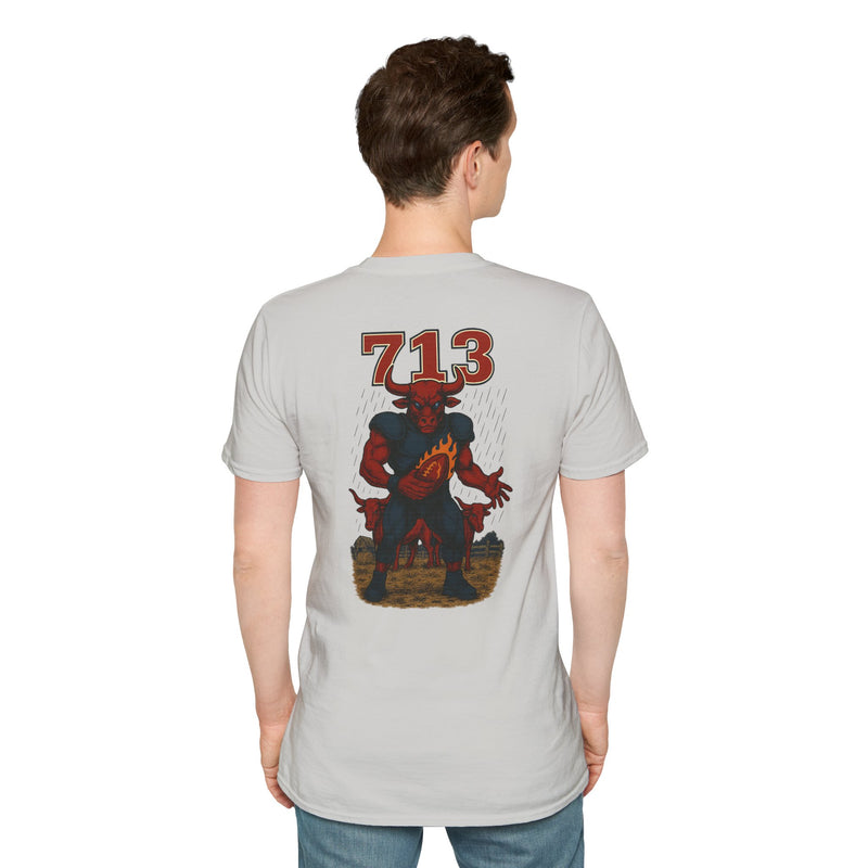 The Hornbrand Titan | Houston Area Code Football Tee