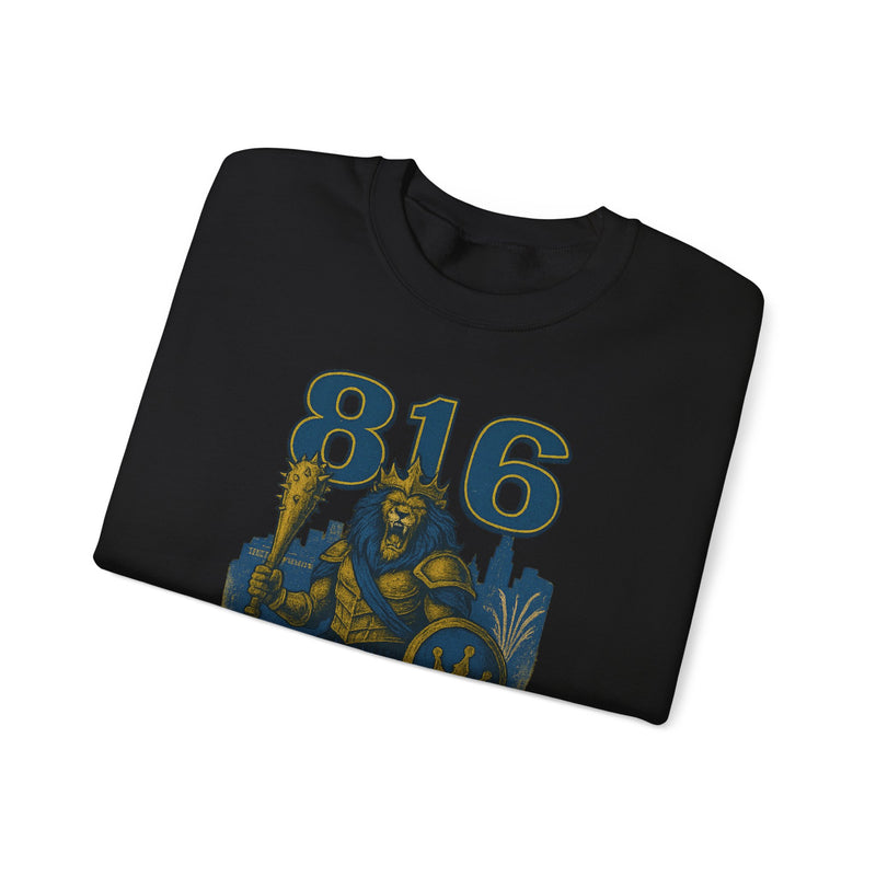 The Embermane King | Kansas City Area Code Baseball Sweatshirt