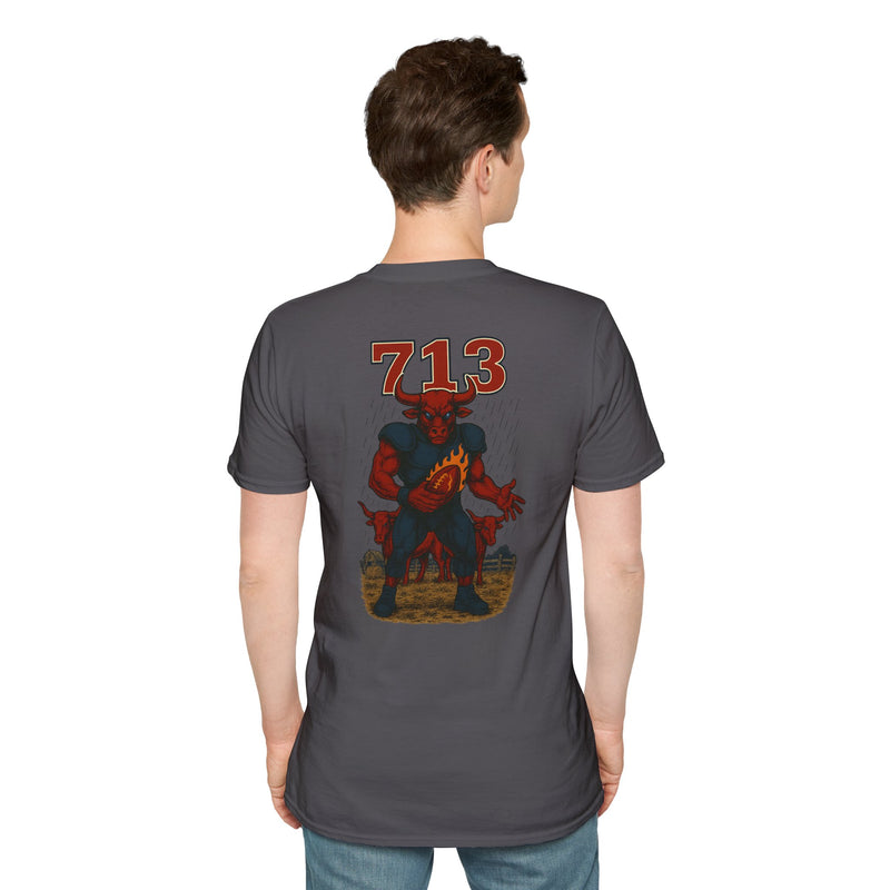 The Hornbrand Titan | Houston Area Code Football Tee