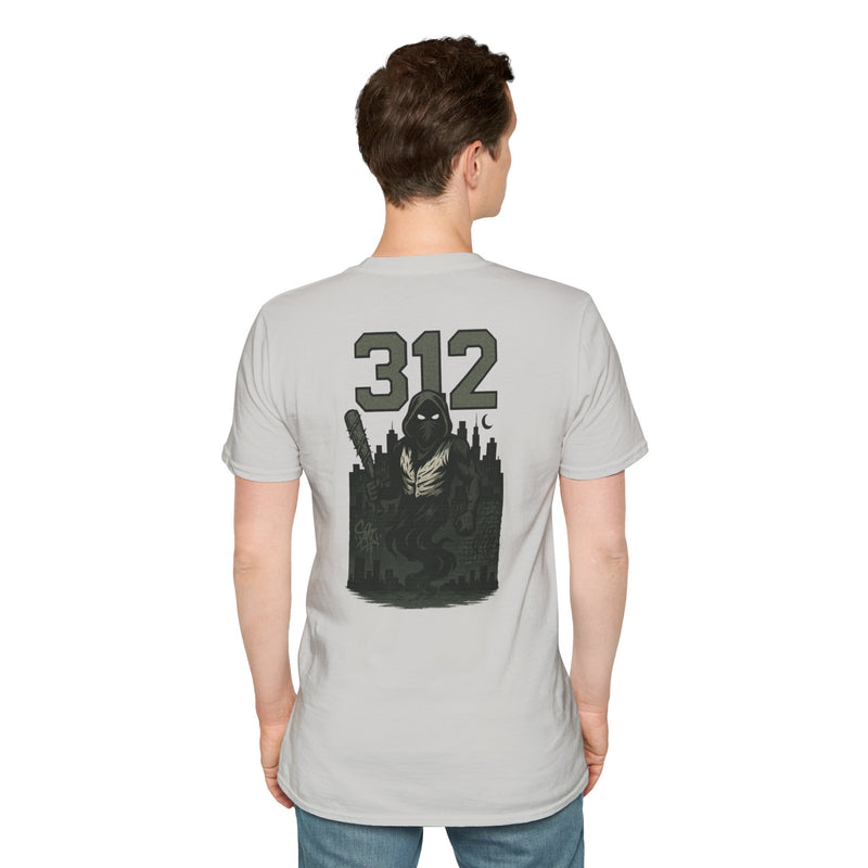 The Blackened Mark | Chicago Area Code Baseball Tee